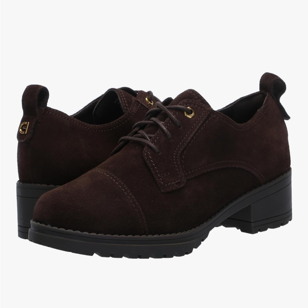Cole Haan Dark Chocolate Suede Camea Oxfords | Size 8.5